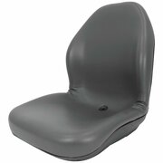 A & I Products Seat, Lawn & Garden, UTV, Tractor, Skidsteer, Gray Vinyl 28" x19" x14.5" A-B1LGT125GR